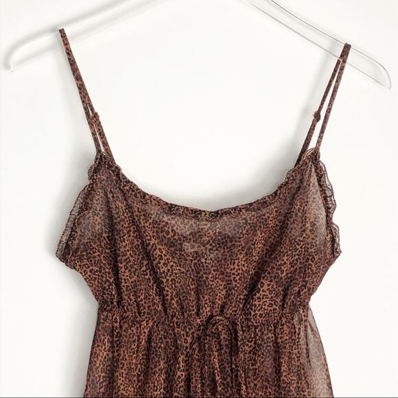 Victoria's Secret Sheer Leopard Print Chemise Medium - Picture 3 of 6